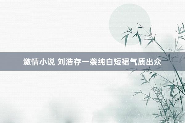 激情小说 刘浩存一袭纯白短裙气质出众