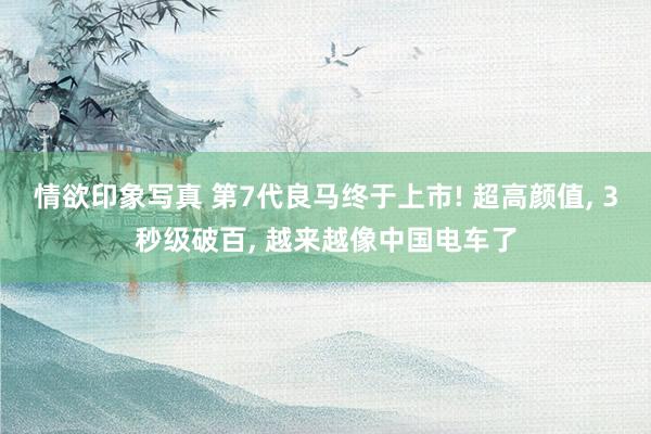 情欲印象写真 第7代良马终于上市! 超高颜值, 3秒级破百, 越来越像中国电车了