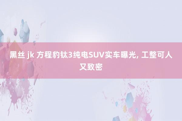 黑丝 jk 方程豹钛3纯电SUV实车曝光, 工整可人又致密